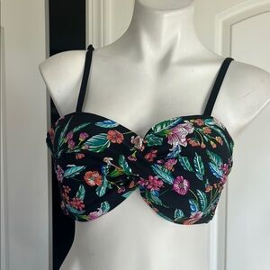 Apt. 9 Black Balconette Bikini top with Adjustable Straps